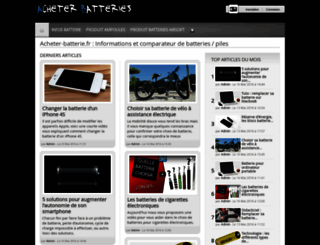 acheter-batteries.fr screenshot