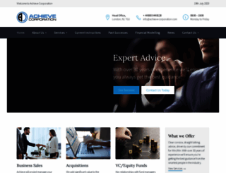 achieve-corporation.com screenshot
