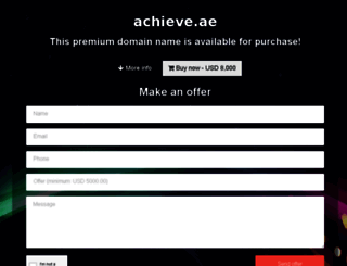achieve.ae screenshot