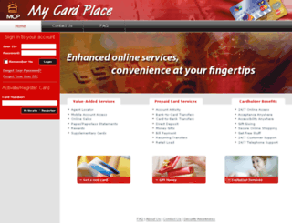 achievecard.mycardplace.com screenshot