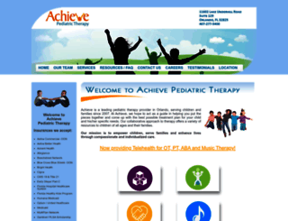 achievepediatrictherapy.com screenshot