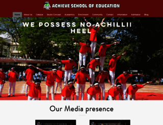 achieveschoolofeducation.in screenshot