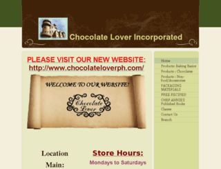 achocolatelover.com screenshot