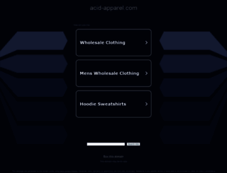 acid-apparel.com screenshot