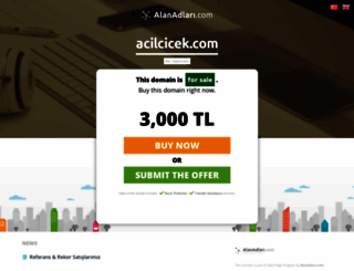 acilcicek.com screenshot