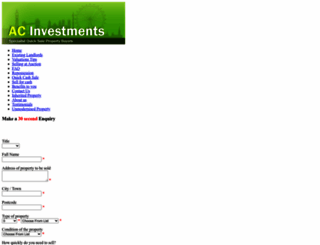 acinvestments.co.uk screenshot