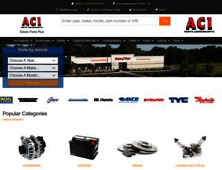 aciparts.partsplus.com screenshot