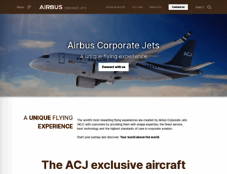 acj.airbus.com screenshot