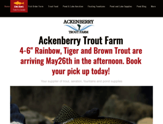 ackenberrytroutfarms.com screenshot