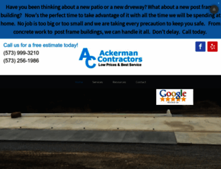 ackermancontractors.com screenshot