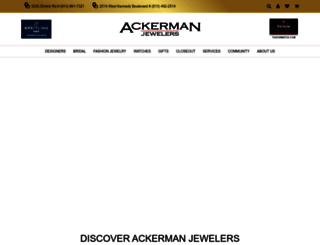 ackermanjewelers.com screenshot