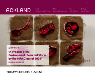 ackland.org screenshot