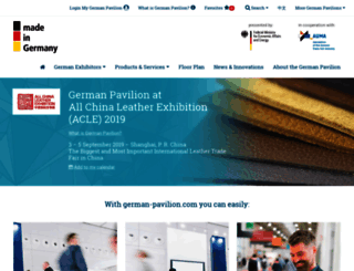 acle.german-pavilion.com screenshot