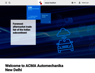acma-automechanika.in screenshot