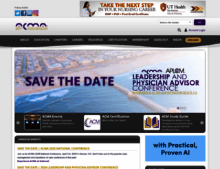 acmaweb.org screenshot
