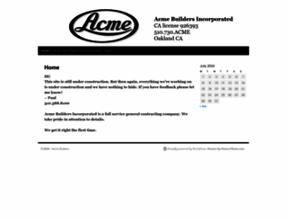 acmebuilders.com screenshot