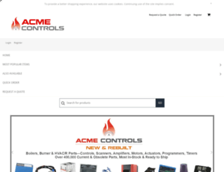 acmecontrols.com screenshot