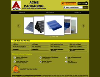 acmepackaging.co.in screenshot