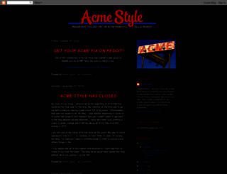 acmestyleblog.blogspot.com screenshot