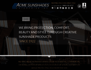 acmesunshades.com screenshot
