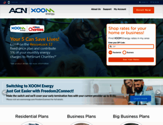acn.xoomenergy.com screenshot