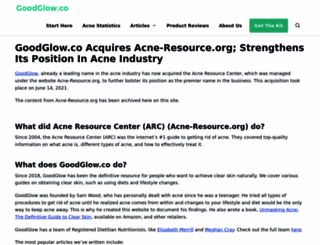 acne-resource.org screenshot