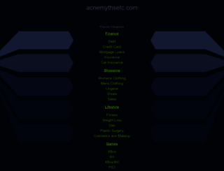 acnemythsetc.com screenshot