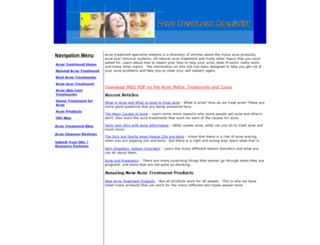 acnetreatmentspecialist.com screenshot