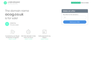 acog.co.uk screenshot