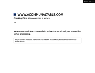 acommunaltable.com screenshot