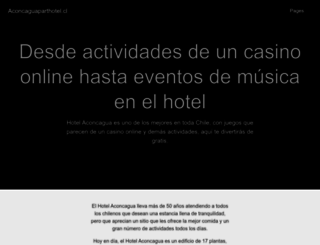 aconcaguaparthotel.cl screenshot