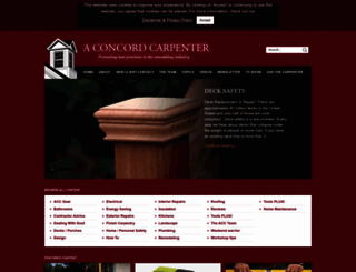 aconcordcarpenter.com screenshot