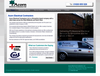 acorn-electrical-contractors.co.uk screenshot