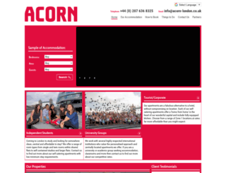 acorn-london.co.uk screenshot