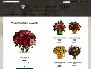 acornflowershoppe.ca screenshot