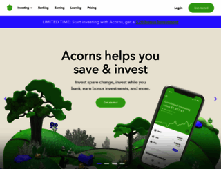 acorns.com screenshot
