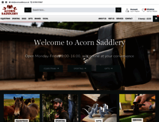 acornsaddlery.co.uk screenshot