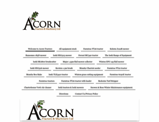 acorntractors.co.uk screenshot