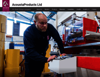 acoustaproducts.co.uk screenshot