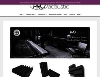 acoustic-foam.co.uk screenshot