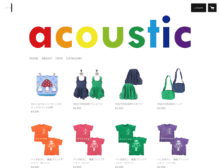 acoustic.stores.jp screenshot
