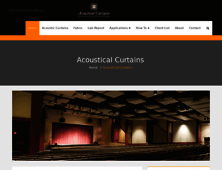 acousticalcurtain.com screenshot