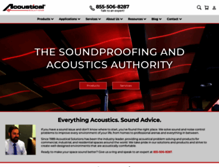 acousticalsolutions.com screenshot