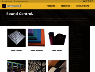 acousticsfirst.com screenshot