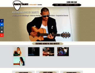 acousticsoloists.com.au screenshot