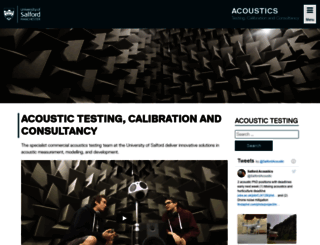 acoustictesting.salford.ac.uk screenshot