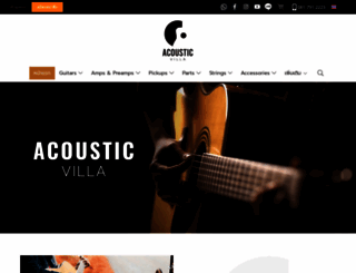 acousticvilla.com screenshot