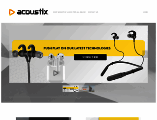 acoustix-audio.squarespace.com screenshot