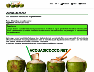 acquadicocco.net screenshot