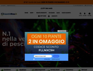 acquarioshop.it screenshot